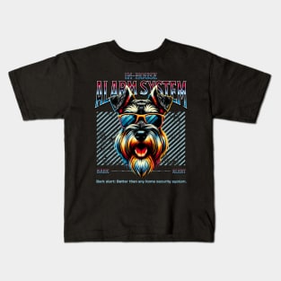 Bark Alert Schnauzer Kids T-Shirt